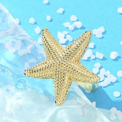 Brass Cuff Finger Rings for Women&nbsp;RJEW-U033-09G-02