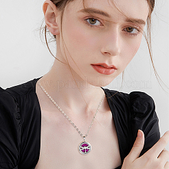 DIY Diffuser Amulet Perfume Locket Pendant Necklaces Making Kits&nbsp;NJEW-HS0001-20