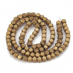 Electroplate Non-magnetic Synthetic Hematite Beads Strands&nbsp;G-N0318-19-B