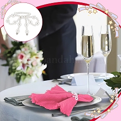 8Pcs Bowknot Imitation Pearl Acrylic Beaded Napkin Rings&nbsp;AJEW-PH01653