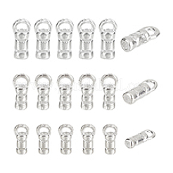 18Pcs 3 Styles 925 Sterling Silver Cord End&nbsp;STER-PH0002-11