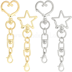 20Pcs 4 Styles Zinc Alloy Swivel Clasps&nbsp;FIND-SP0004-23