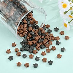 600 個 2 色不透明アクリルビーズ  スター  ミックスカラー  9x9.5x5.5mm  穴：2.5mm  約300PCS /カラー&nbsp;MACR-SZ0001-89