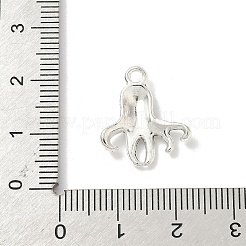 海洋生物のチベット風合金ペンダント  カドミウムフリー＆鉛フリー  アンティークシルバー  タコ  18x16x2.5mm  穴：1.8mm  1219個/ 1000g&nbsp;FIND-B050-33AS-06