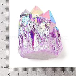 Electroplated Natural Druzy Quartz Crystal Cluster Ornaments&nbsp;RABO-PW0001-179C