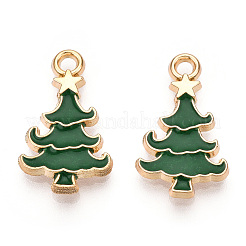 Golden Plated Alloy Enamel Pendants&nbsp;ENAM-T009-98-RS