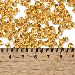 透明な色のガラスシードビーズ  フリンジティアドロップビーズ  ペルー  6/0  4~4.5x3~3.5x4~4.5mm  穴：1~1.2mm  約125個/10g&nbsp;X1-SEED-P006-02A-15