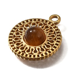 Natural Tiger Eye Pendants&nbsp;STAS-M057-02G-02