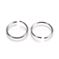 変色しにくい304ステンレス鋼の鋸切りオープン丸カン  ステンレス鋼色  13ゲージ  25x1.8mm  内径：22mm  約100個/袋&nbsp;STAS-P212-23P-03