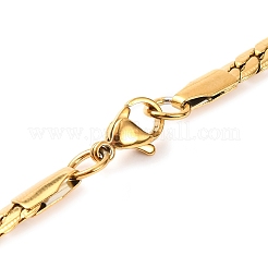 304 Stainless Steel Twist Chain Necklaces for Women&nbsp;NJEW-G140-08B-G
