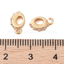 真鍮マイクロパヴェクリアキュービックジルコニアチューブベイル  ニッケルフリー  ゴールドカラー  10x6x2mm  穴：1.2mm&nbsp;KK-B100-032G