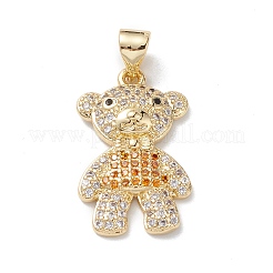 Brass Micro Pave Cubic Zirconia Pendants&nbsp;KK-M240-11