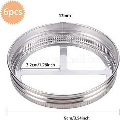 304ステンレス鋼ボトルキャップ  フラットラウンド  ステンレス鋼色  9x1.7cm&nbsp;STAS-FG0001-01P