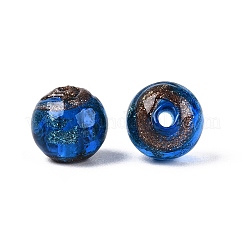 Handmade Gold Sand Lampwork Beads&nbsp;LAMP-N045-01B-04