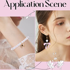 40個10スタイルアロイペンダント  エナメル  蝶結び  ピンク  8.5~26.5x12~26x1~5mm  穴：1.4~3mm  4個/スタイル&nbsp;ENAM-SC0004-97
