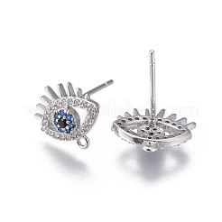 Brass Stud Earring Findings&nbsp;KK-I650-18P