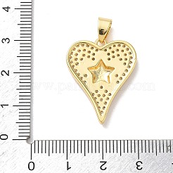 Two Tone Brass Micro Pave Clear Cubic Zirconia Pendants&nbsp;KK-L268-025G-05