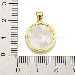 Brass Micro Pave Clear Cubic Zirconia Pendants&nbsp;KK-K354-04G-06