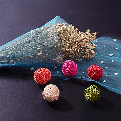 Star Sequin Deco Mesh Ribbons&nbsp;OCOR-P010-F09