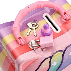 Unicorn Head Iron Money Banks for Kids&nbsp;AJEW-G053-01A