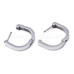 Non-Tarnish 304 Stainless Steel Huggie Hoop Earrings&nbsp;STAS-R115-18P