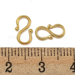 Ion Plating(IP) 304 Stainless Steel S-Hook Clasps&nbsp;STAS-U007-20A-G
