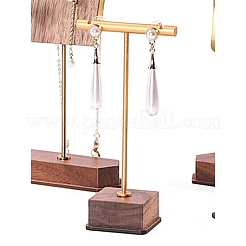 1-Tier Brass Bar Earring Organizer Display Racks&nbsp;ODIS-B002-03A