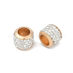 Alloy Rhinestone Clay Pave Beads&nbsp;ALRI-D300-01G-03