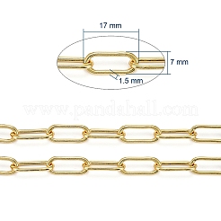 Brass Paperclip Chains&nbsp;CHC-G007-01G