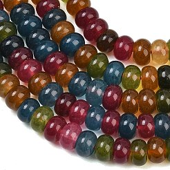 Natural Deyd White Jade Beads Strands&nbsp;GG-CBAD029-B06-5x8mm