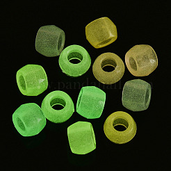Transparent Luminous Acrylic Beads&nbsp;X-OACR-N137-34