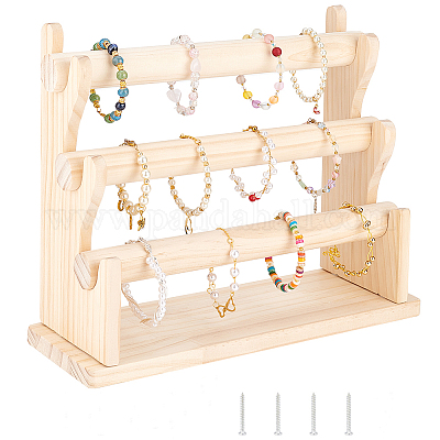 3 Tier store Wooden Storage Organizer Bracelet/Watches Display bundle set(22 items)