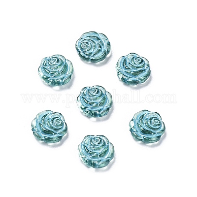 Plating Transparent Acrylic Beads&nbsp;OACR-G016-09N-1