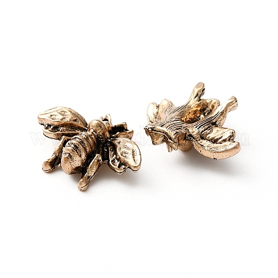 合金カボション  ミツバチ  アンティークブロンズ  12.5x17x5mm&nbsp;FIND-WH0135-25-1