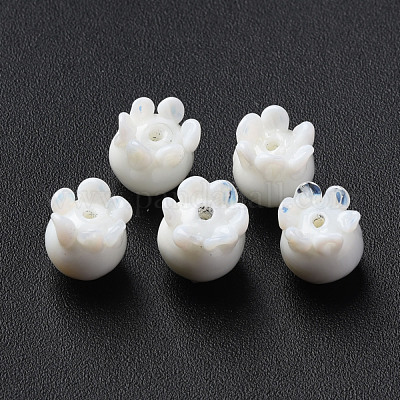Handmade Bumpy Lampwork Beads&nbsp;LAMP-T017-16B-1