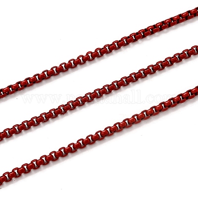 Spray Painted Stainless Steel Box Chains&nbsp;CHS-L027-03-1