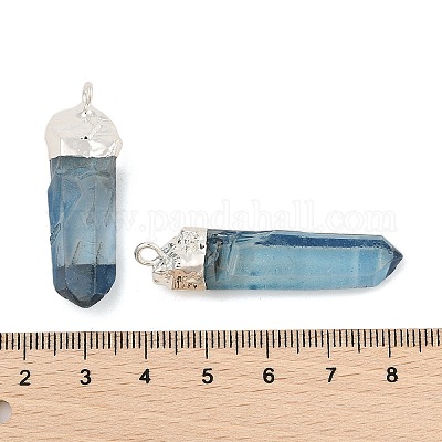 Natural Quartz Crystal Pointed Pendants&nbsp;G-P253-03S-10-1