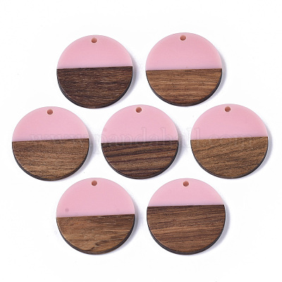 Resin & Wood Pendants&nbsp;RESI-S358-02B-28-1
