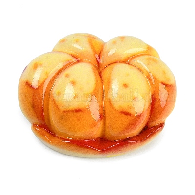 オペーク樹脂カボション  模造パン  パン  21.5x27.5x9.5mm&nbsp;RESI-R454-02E-1