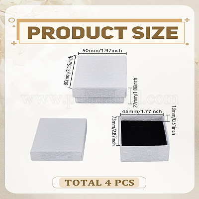4Pcs Cardboard Gift Boxes&nbsp;CON-LP0001-95-1