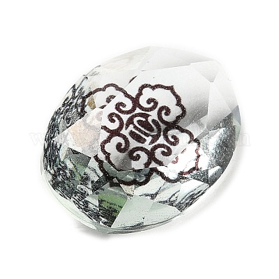 Pointed Back Glass Rhinestone Cabochons&nbsp;GLAA-B012-43A-1