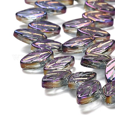 Electroplate Glass Beads Strands&nbsp;EGLA-B004-02A-FR05-1