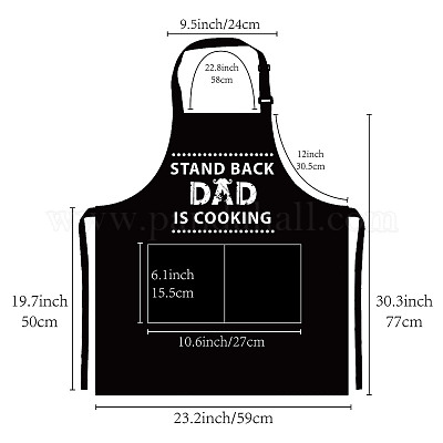 ポリエステルエプロン  日用品  長方形  言葉  770x590mm&nbsp;AJEW-WH0221-008-1