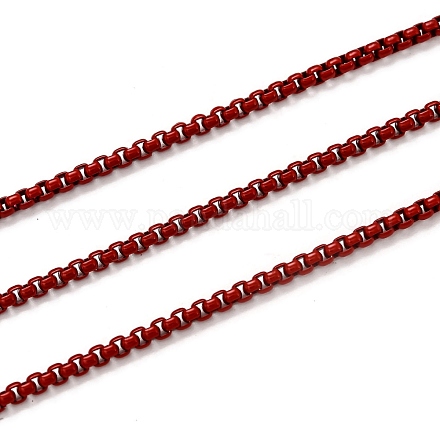 Spray Painted Stainless Steel Box Chains CHS-L027-03-1