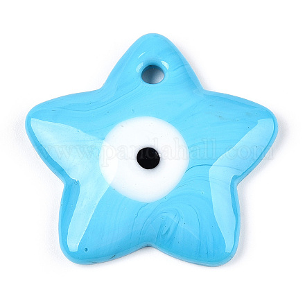 Handmade Lampwork Pendants LAMP-T021-11C-1