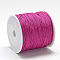 Nylon Braided Cord, Chinese Knotting Cord for Jewelry Making Macrame Craft, Medium Violet Red, 0.8mm, about 109.36 yards(100m)/roll