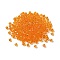 Transparent Glass Beads, Bicone, Dark Orange, 4x4x3.5mm, Hole: 1mm, 720pcs/bag