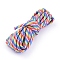 7 Strand Core Polyester Cords Rope, with Patterns, Colorful, 4mm, about 3m/bundle