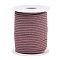 Nylon Braided Cord, Milan Cords Woven Thread for Bracelet Jewelry Making, Flamingo, 3mm, about 21.87 yards(20m)/roll