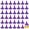 Plastic Cabochons, Witch Hat, Purple, 25x25x25mm
